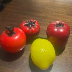 Glass Fruit and vegetable vintage